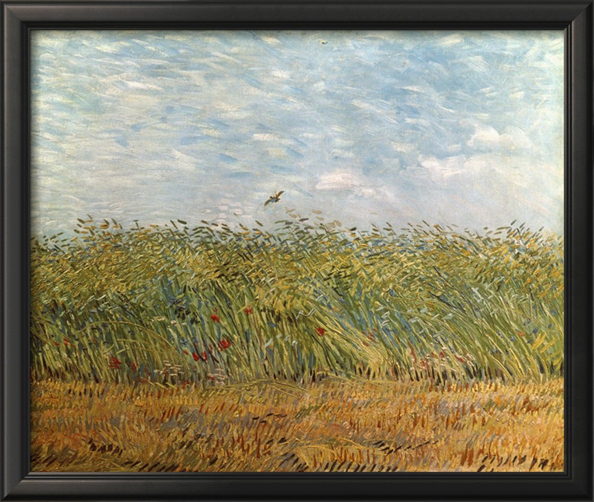 Wheat Field With A Lark By Vincent Van Gogh